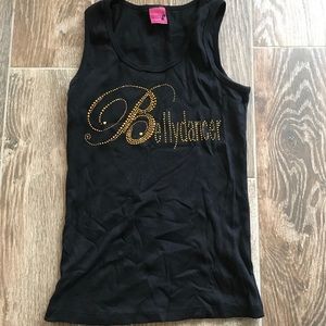 Black bellydancer tank top small Sharif
